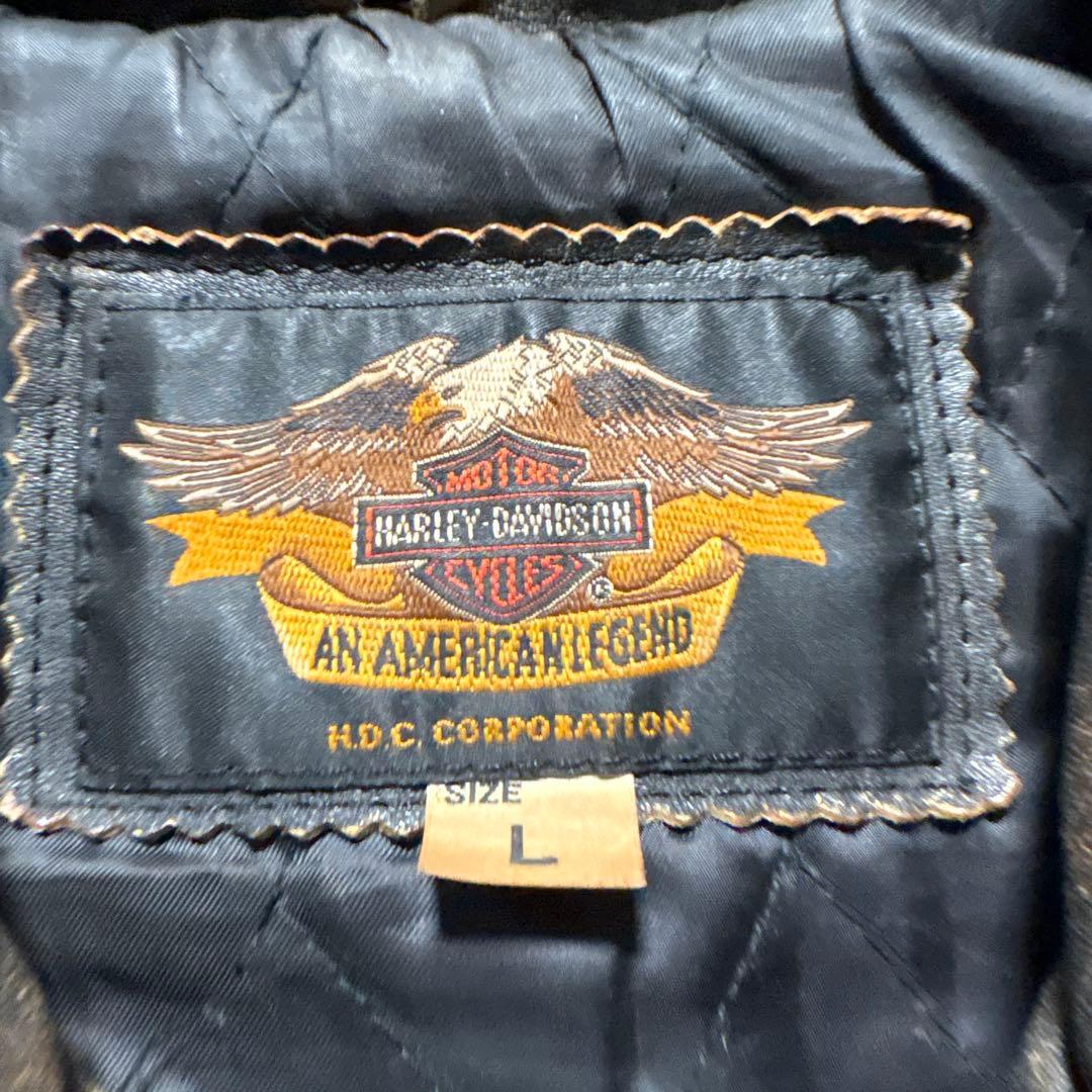 幻級　90s Harley-Davidson 3Dエンボス　フレイムパターン
