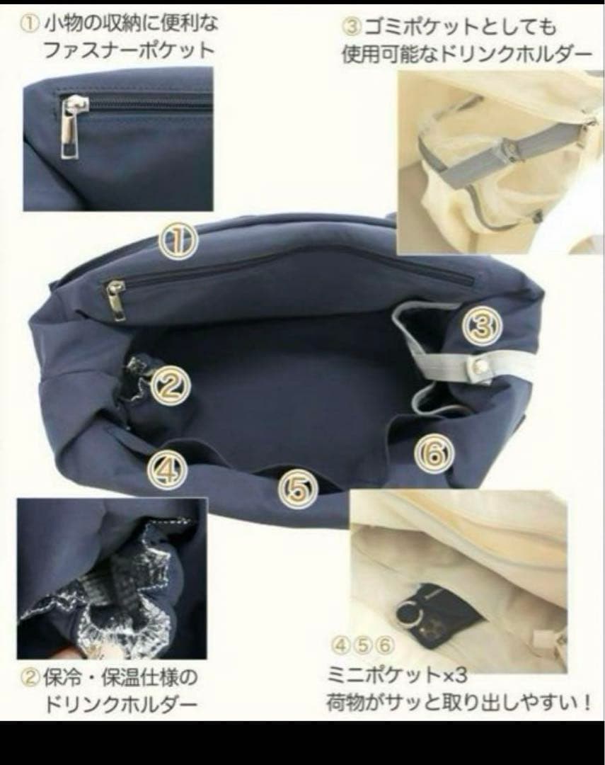 【hichan×Donobanコラボ】 ドノバン　スカラップ　マザーズバッグ