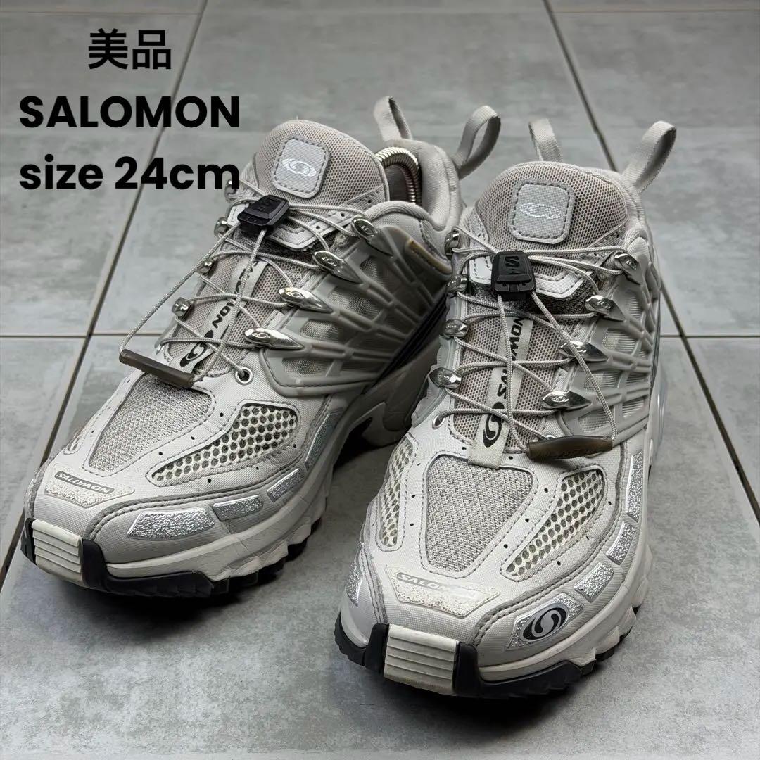 美品 SALOMON ACS PRO ADVANCED L/GHOST
