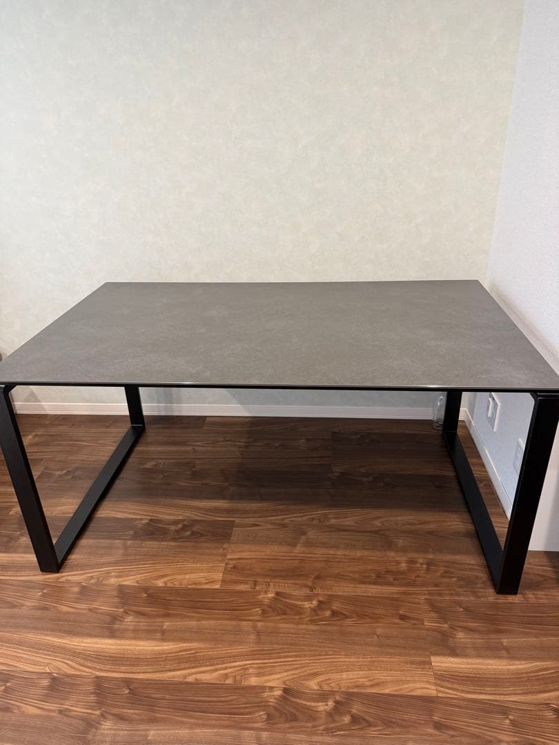 ニトリ セラミックダイニングテーブル グレー 150cm【短期間販売】