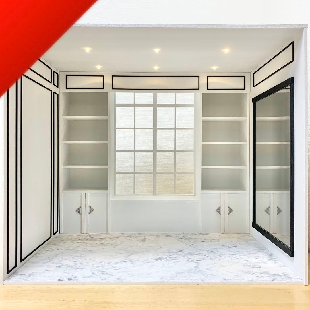 ドールハウス　モノトーンのお部屋