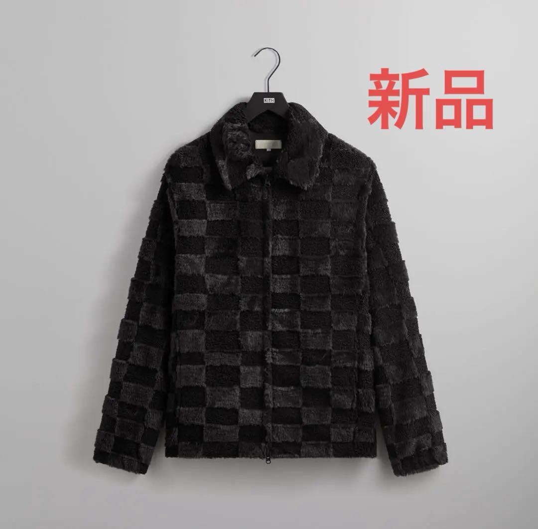 完売品Kith Lloyd Faux Fur Coaches Jacket XL