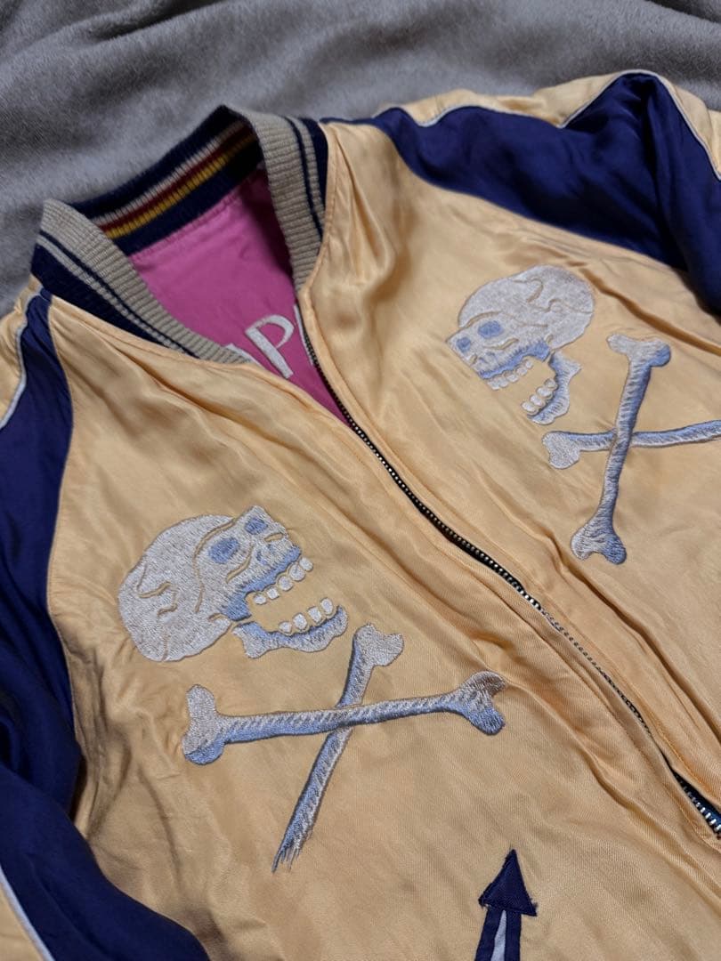 ２面用 テーラー東洋 虎 ライダース 日本限定スカジャン レーヨン unisex