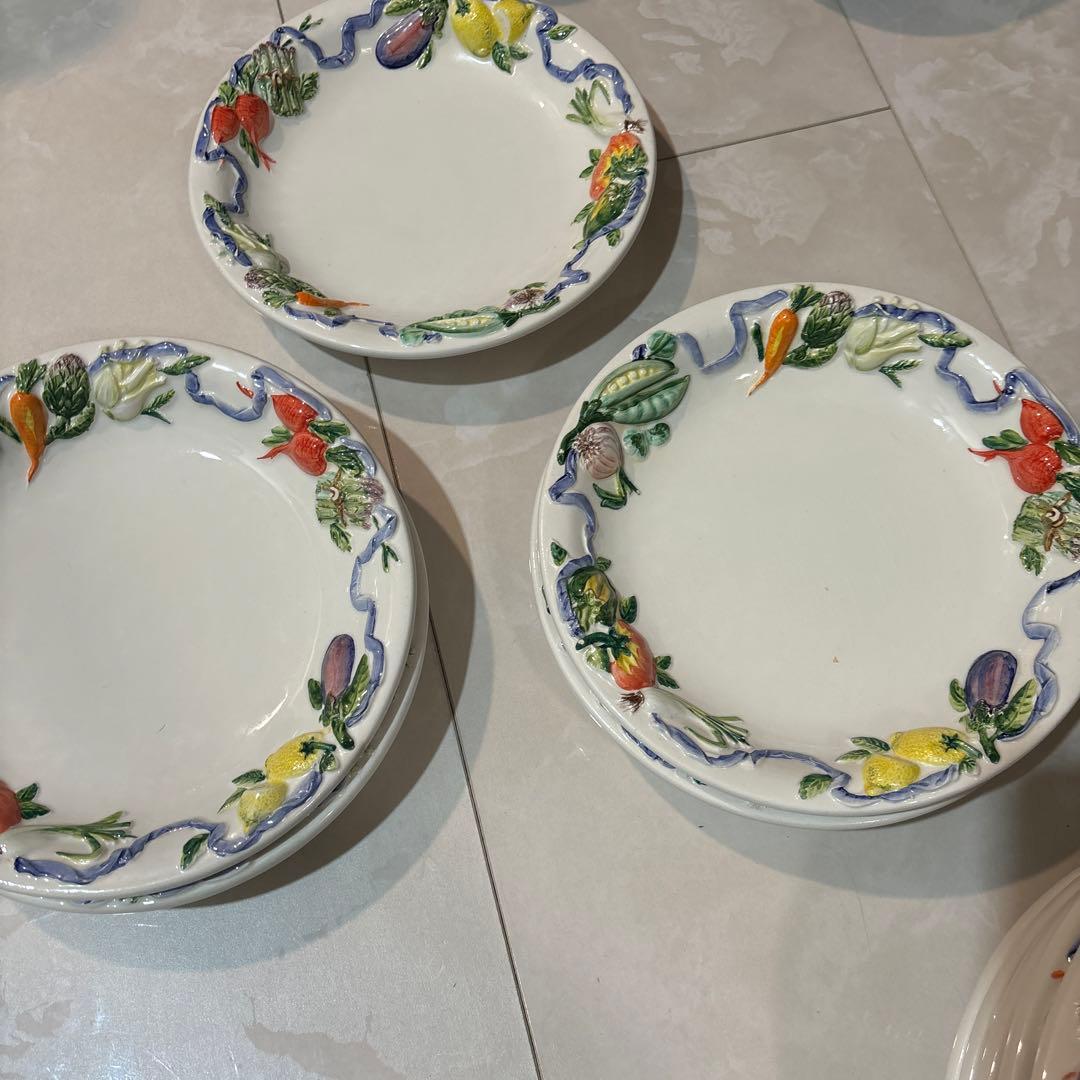 イタリア製 陶器 デザートボウル フルーツ柄　サラダボール 鉢 カラフル 小鉢