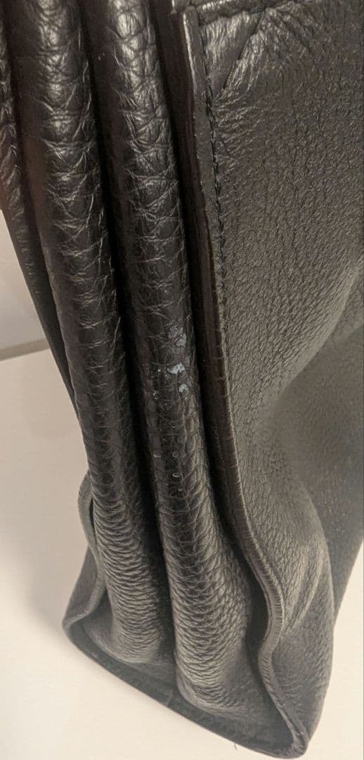 【A4対応】FURLA フルラ 本革 トートバッグ 黒 ビジネス ハンドル調整可