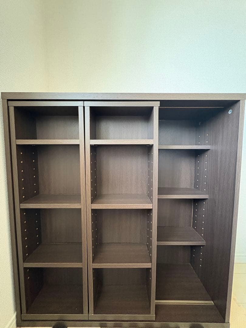 ダークブラウン オープンシェルフ 中型