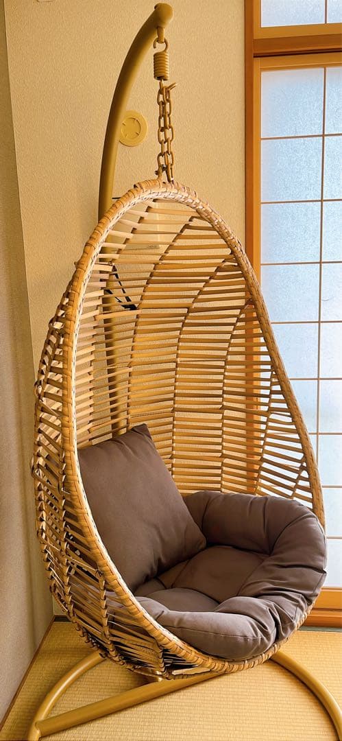 エッグ型 ハンギングチェア ※引取りも検討可