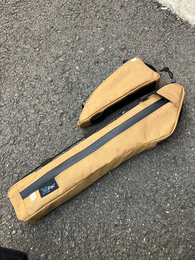 ハンドメイドフレームバッグx-pac 42.5c m トップチューブバッグ付き