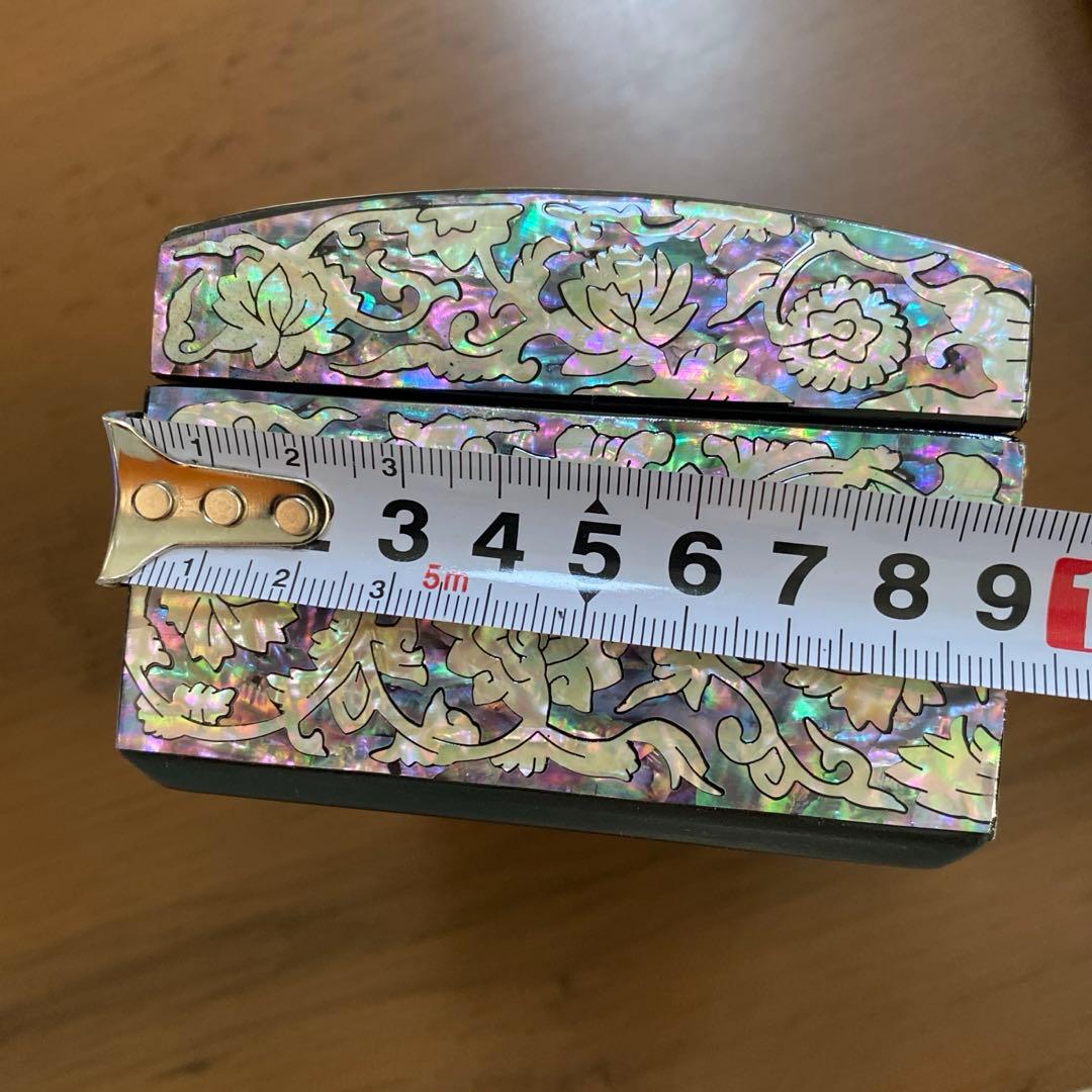 韓国　螺鈿細工　ジュエリーボックス　& 箸とスプーンのセット