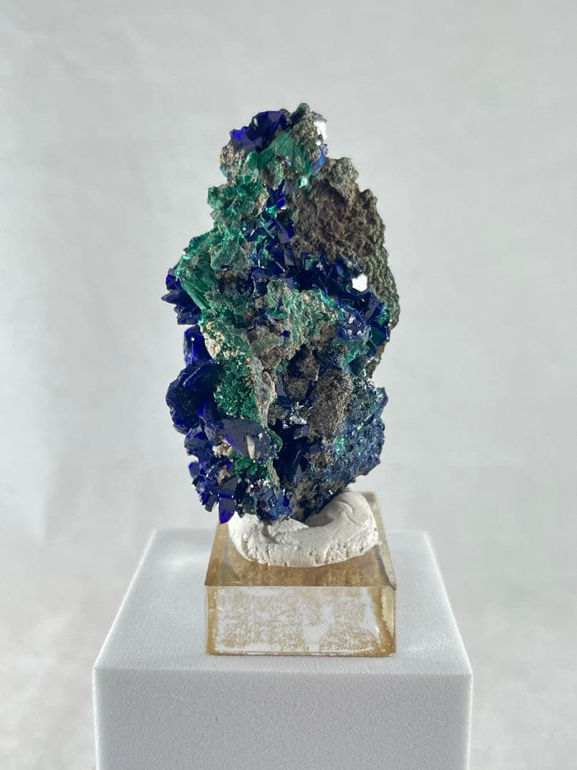 【鉱物商店】アズライト（藍銅鉱）とマラカイト　天然石　原石