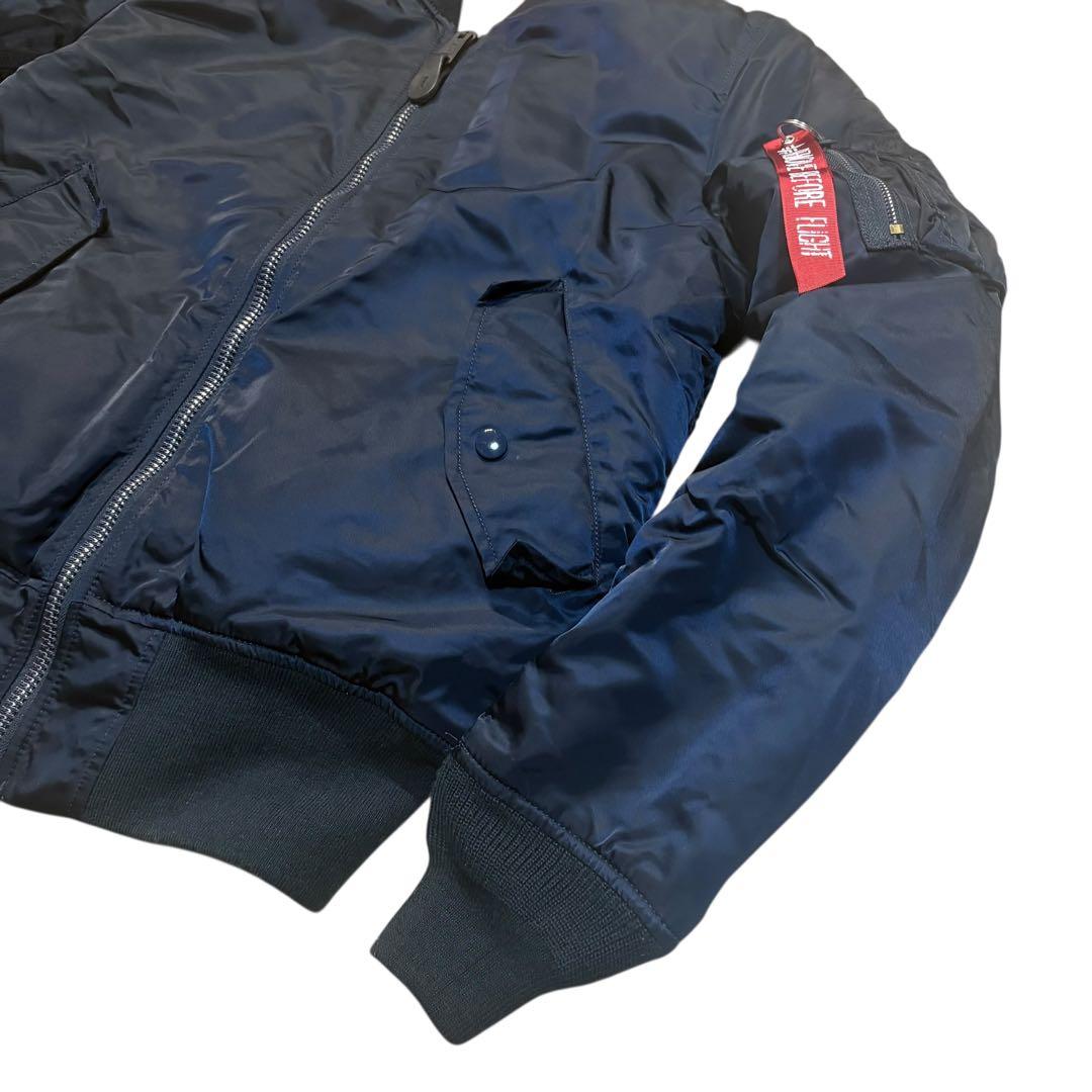 アルファインダストリーズ MA-1 フライトジャケット ネイビー Sサイズ