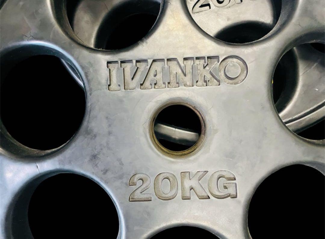 Ivanko イバンコ オリンピックラバープレート105kg➕トライセプスロープ