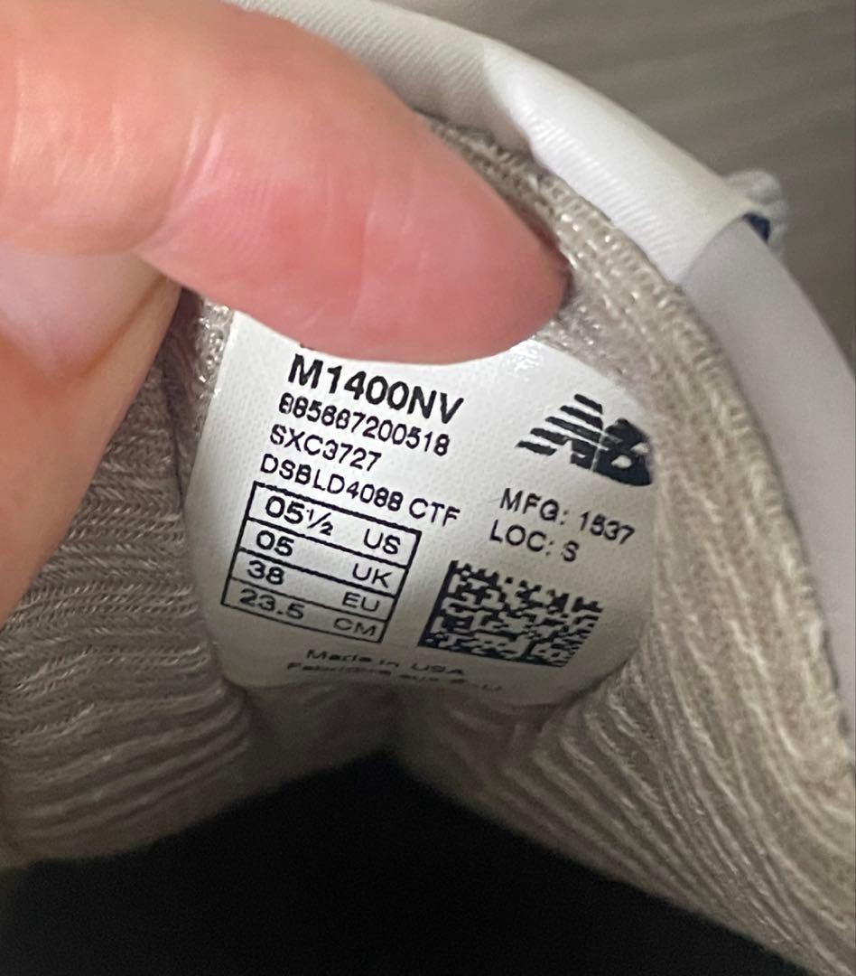 美品ニューバランス M1400NV USAnewbalance ネイビー23.5