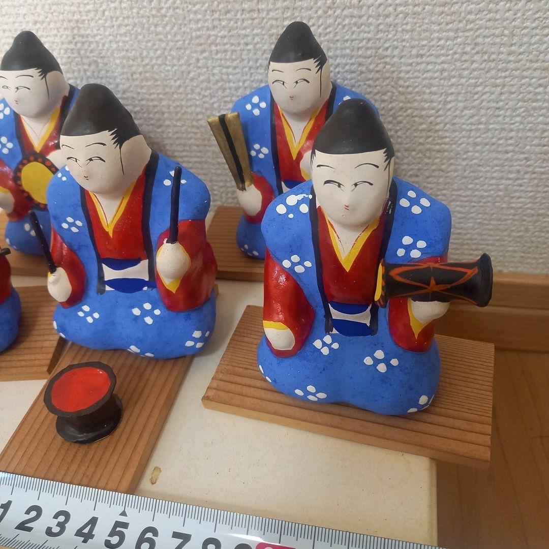 三春張子 雛人形 10体揃い 一式 張子 郷土玩具 ひな祭り 民芸人形