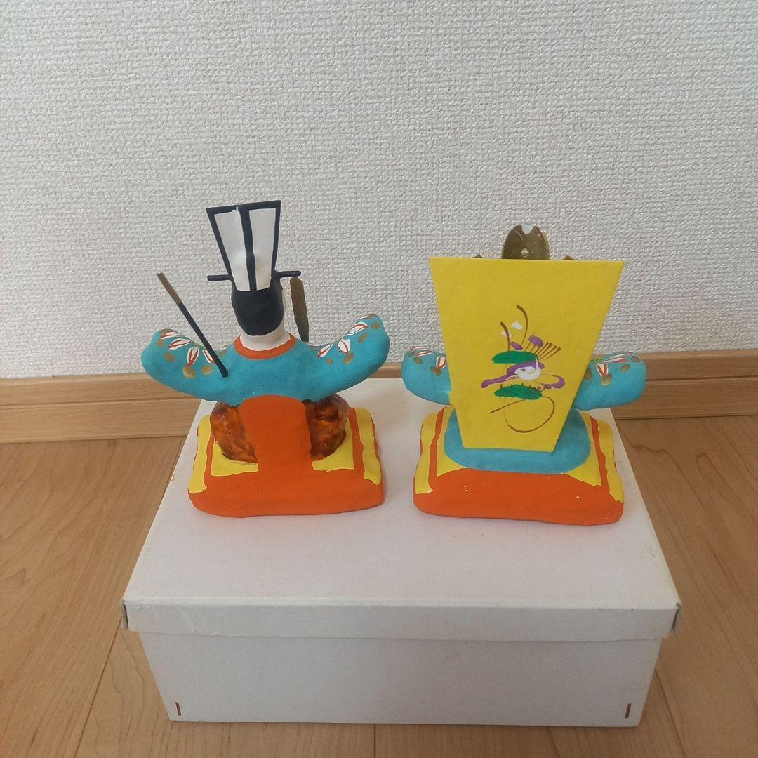 三春張子 雛人形 10体揃い 一式 張子 郷土玩具 ひな祭り 民芸人形