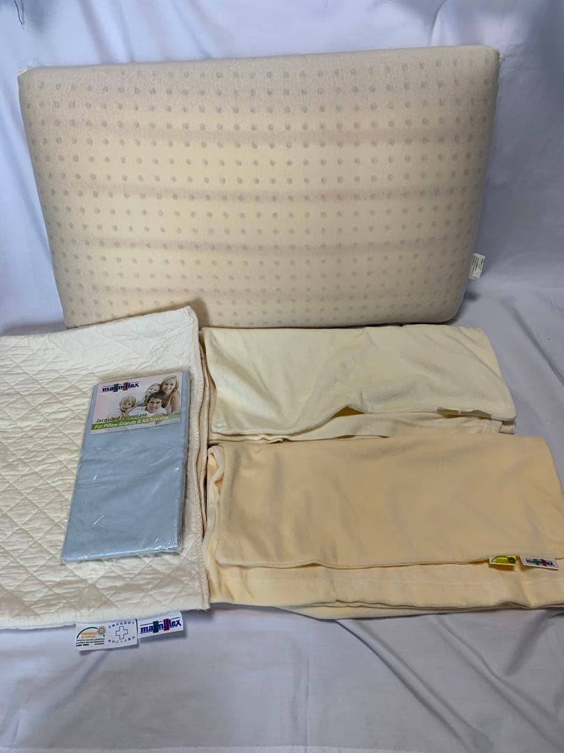 マニフレックス ピローグランデ 枕 オーガニックコットンカバー他付き