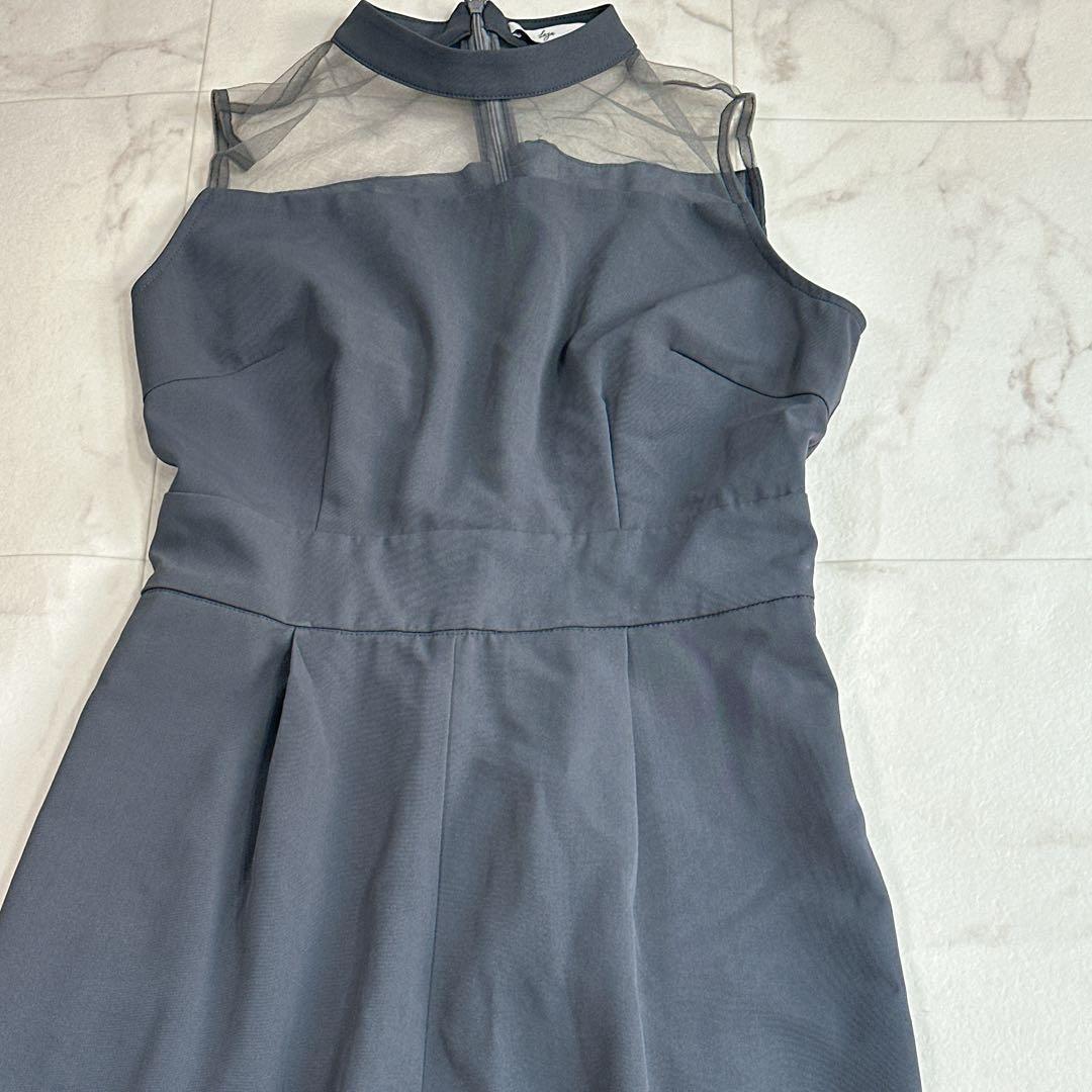 LEJA ボリュームチュールスリーブオールインワンパンツドレス　サロペット