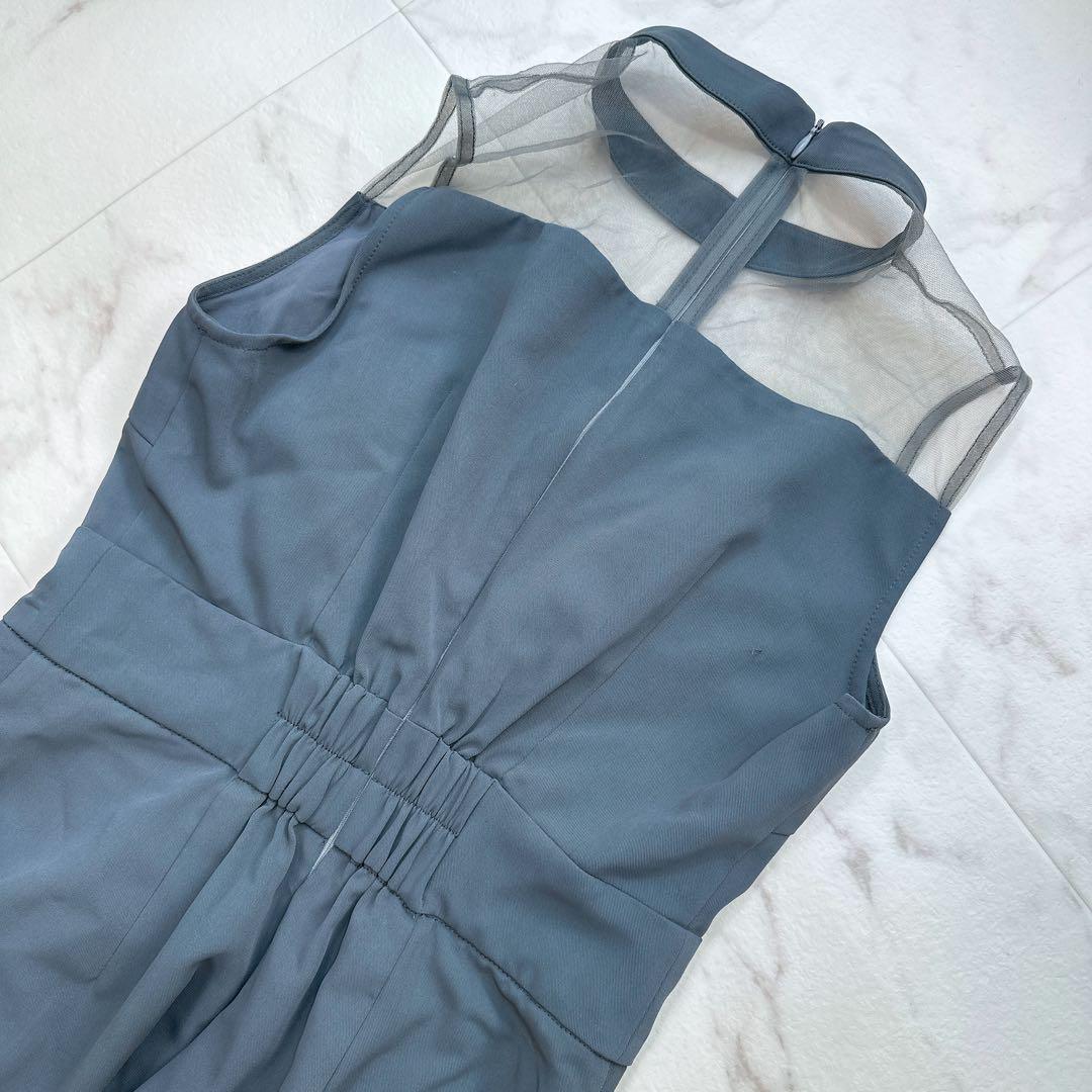 LEJA ボリュームチュールスリーブオールインワンパンツドレス　サロペット