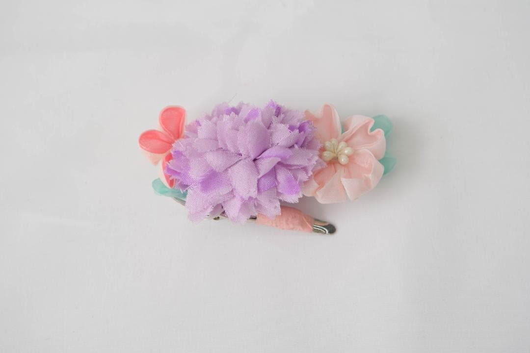 3歳　七五三　花柄 着物　乙葉