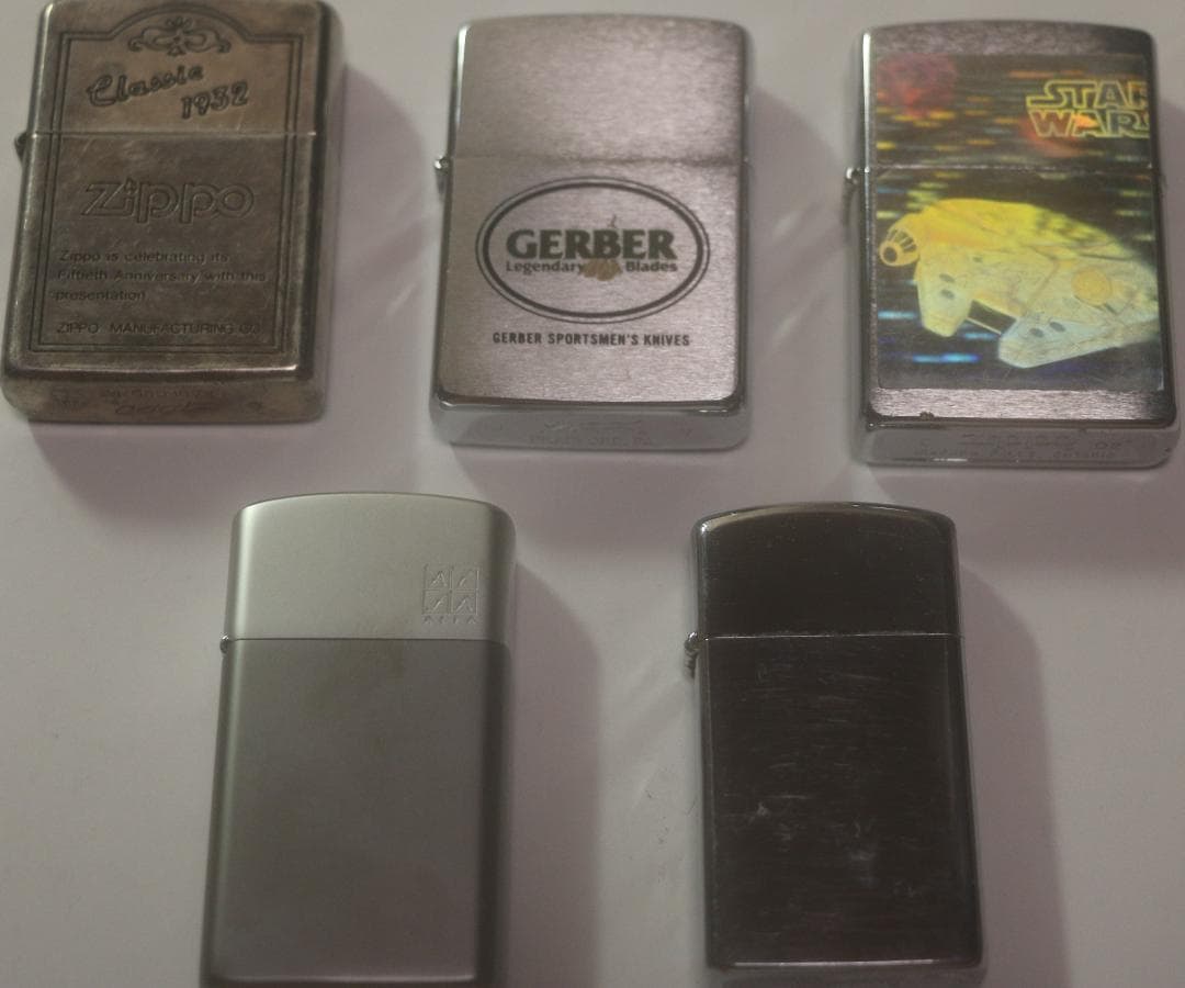 ZIPPOオイルライター 5個　使用品