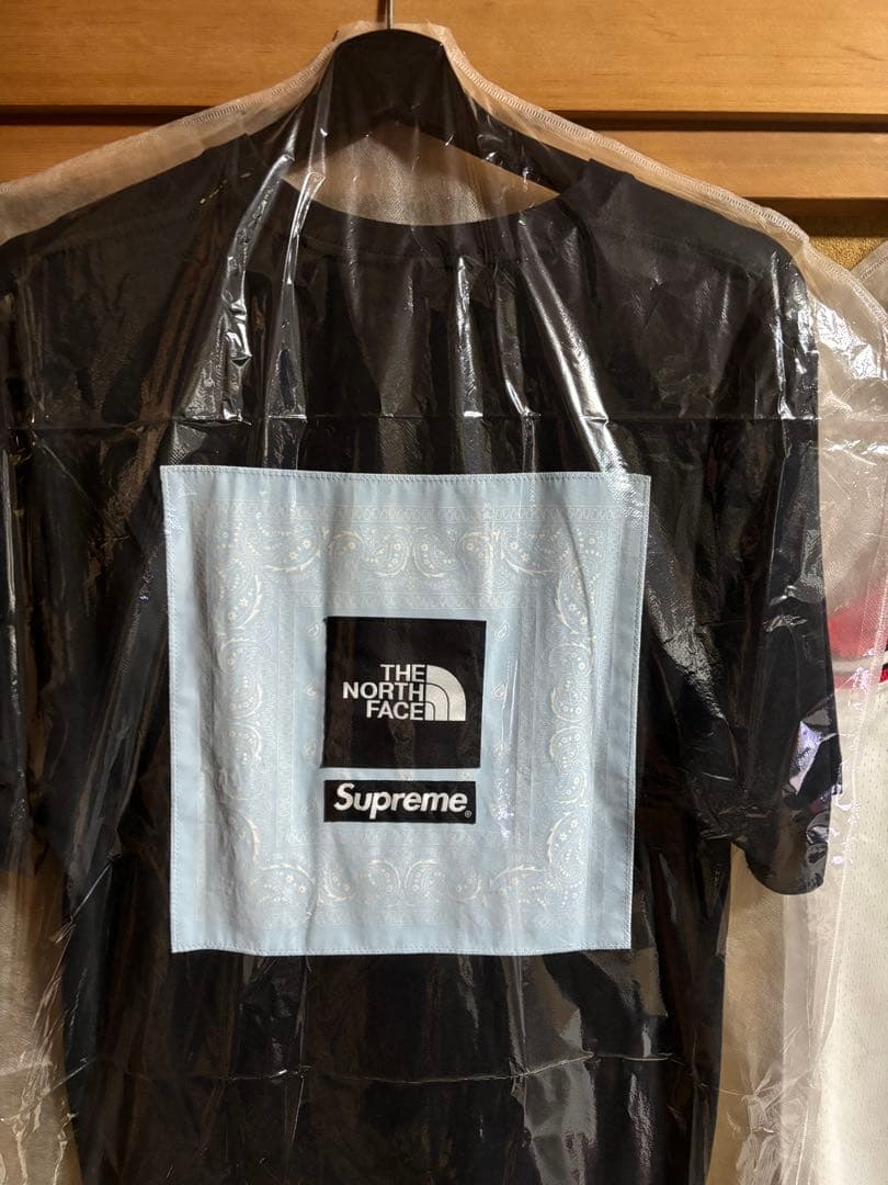 値下げ❗️希少❗️THE NORTH FACE x Supreme バンダナTシャツ