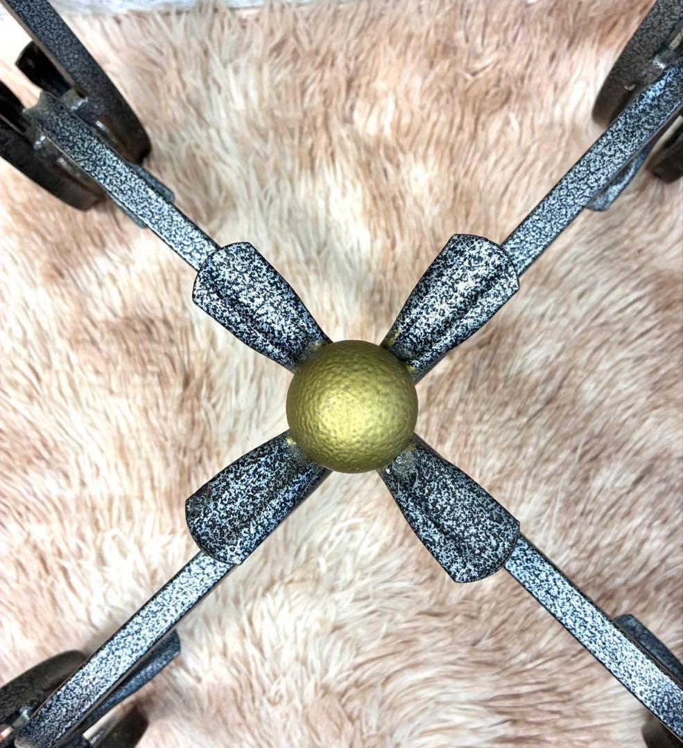 ネコ脚 ガラストップテーブル アンティーク ビンテージ