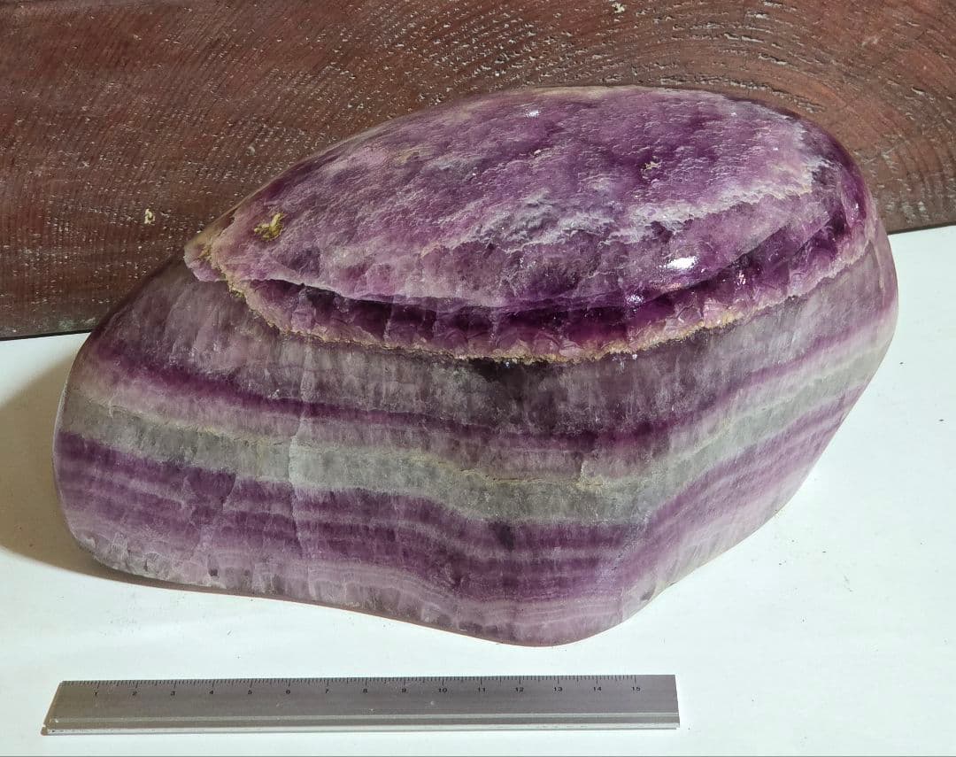 蛍石　フローライト　紫　W230×H110×D150