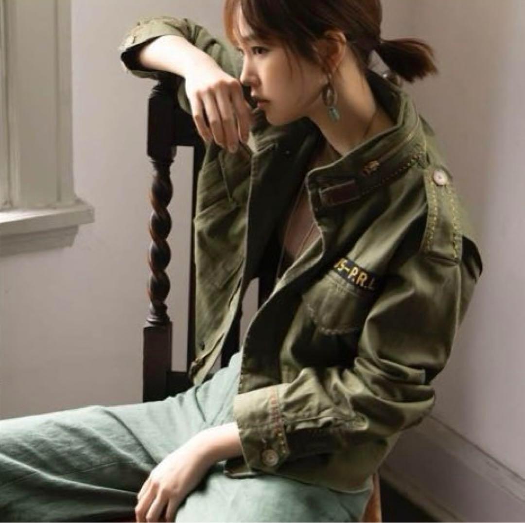 POLO ミリタリージャケット オリーブグリーン