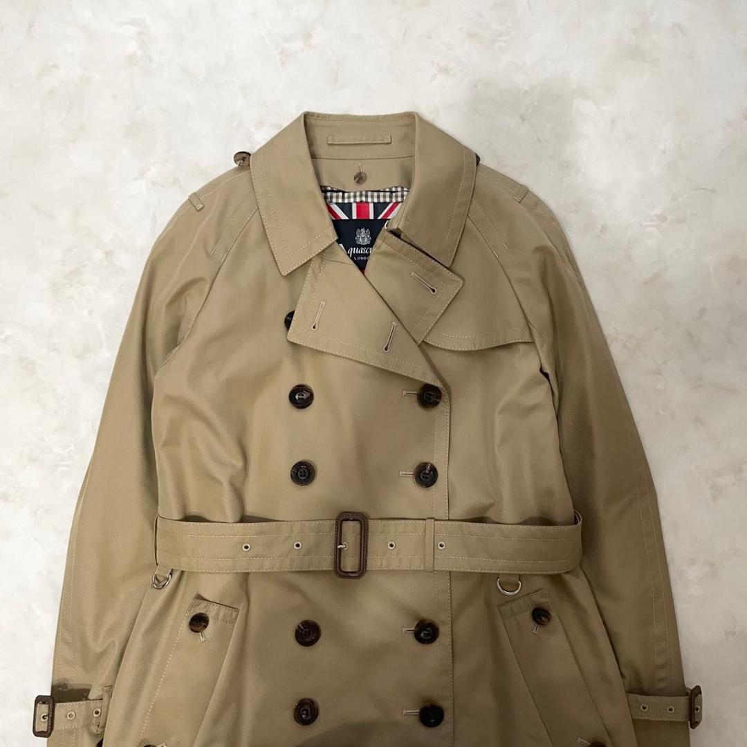 【極美品】Aquascutumライナー付トレンチコート M相当　中綿　柔らか素材