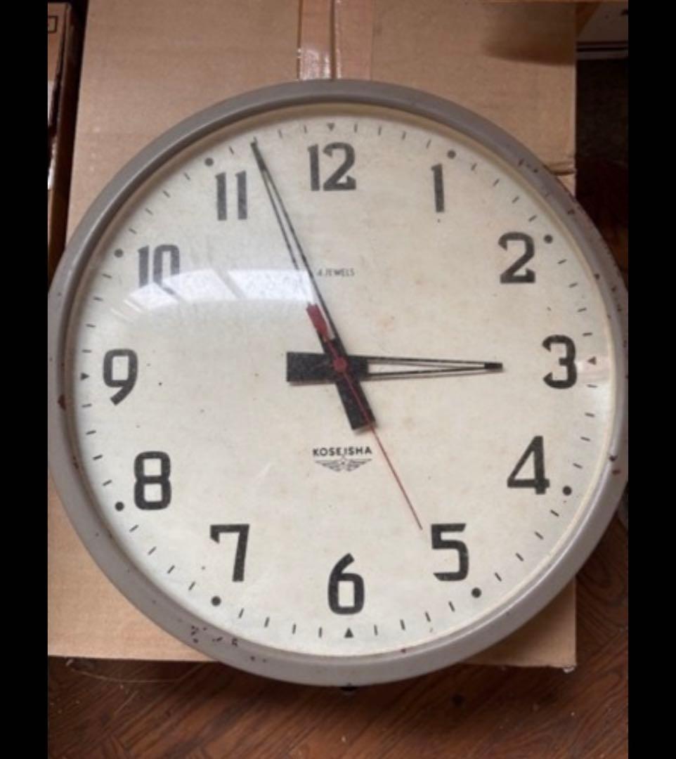 アンティーク　昭和レトロ　KOSEISHA 掛時計 直径約35cm