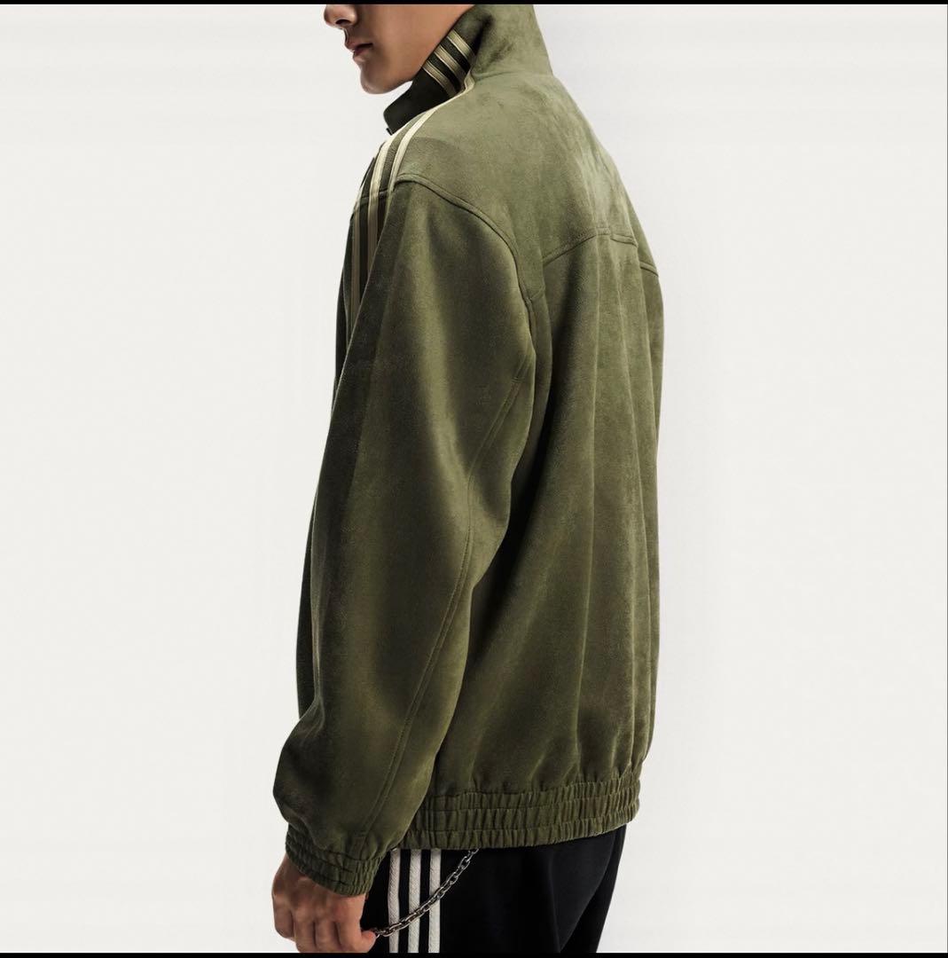 S 海外限定adidas originals スエード トラックジャケット　緑