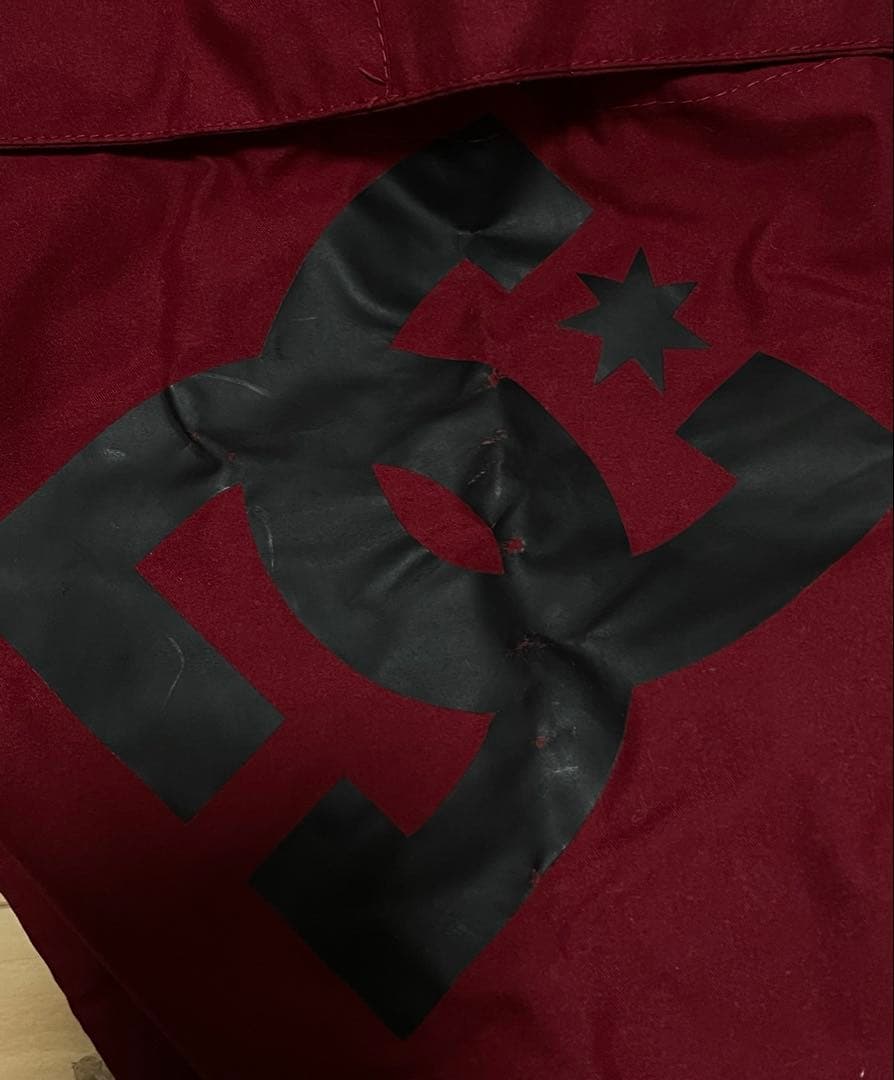 DC スノーボードウェア パーカー ボーダー ブラック ボルドー 上下セット M