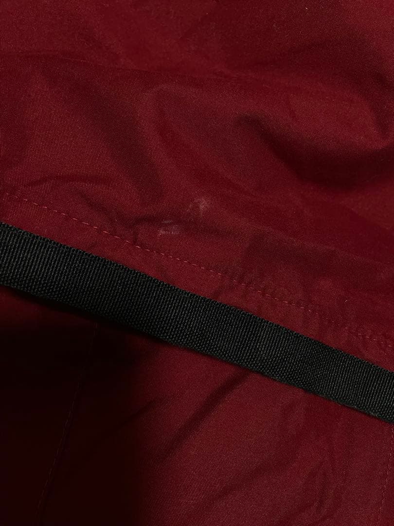 DC スノーボードウェア パーカー ボーダー ブラック ボルドー 上下セット M