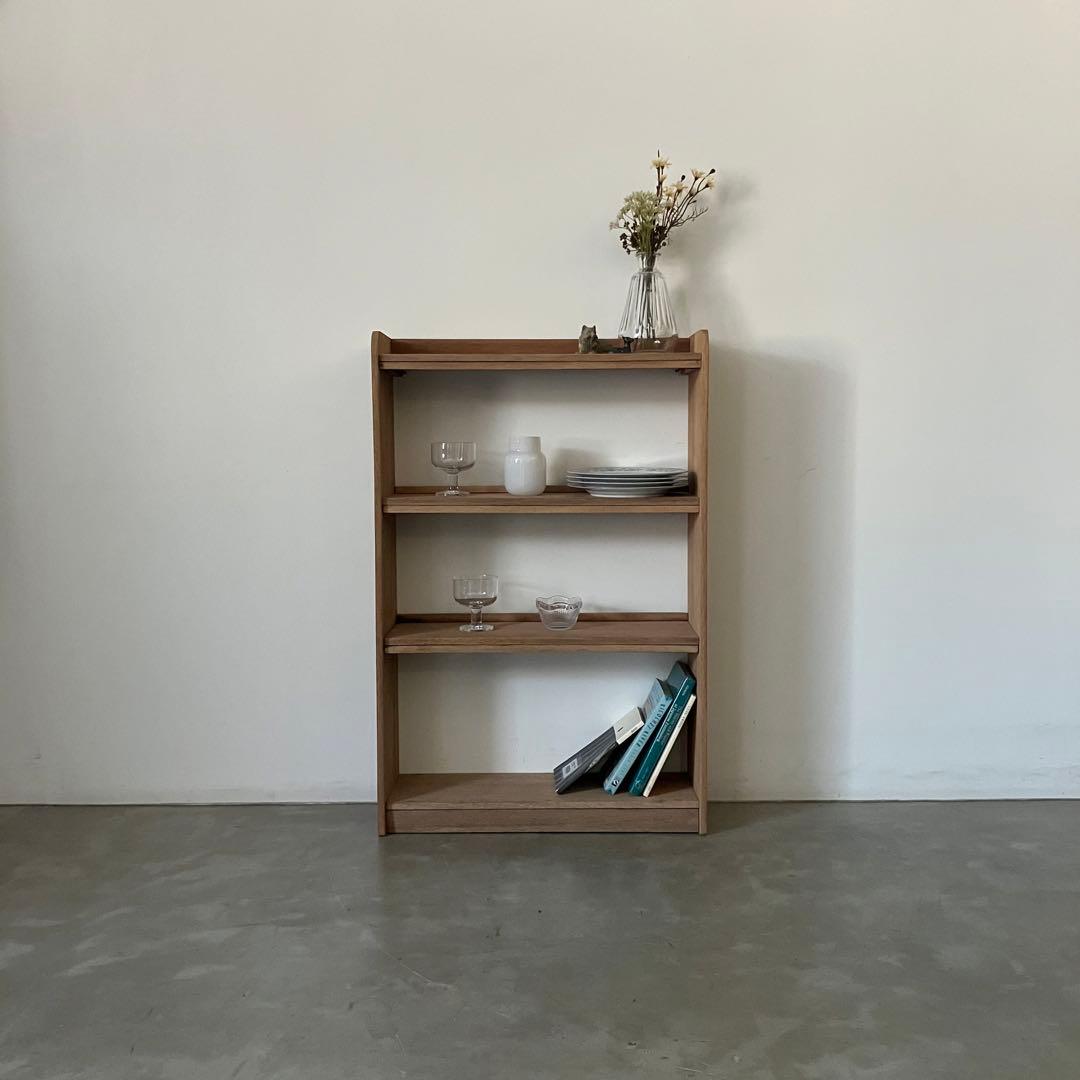 レトロ　アンティーク　古家具　古道具　剥離家具　ストリップド　本棚　シェルフ