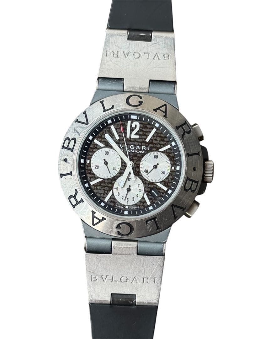 ブルガリ BVLGARI TI44TACH ディアゴノ クロノグラフ 自動巻き