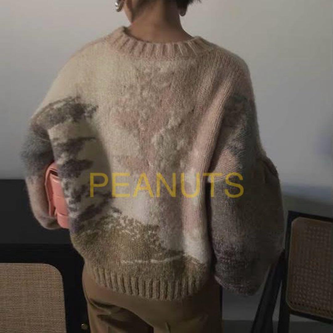 トップス AMERI ANDREA ABSTRACT PAINT KNIT