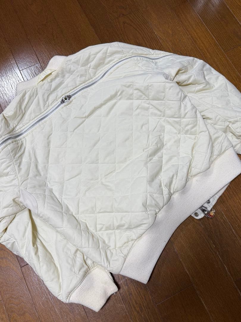 値下げ DIESEL フライトジャケット　ＸＬ　オフホワイト系