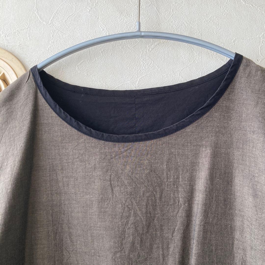 YOKO SAKAMOTO プルオーバー リバーシブル ブラック カーキ