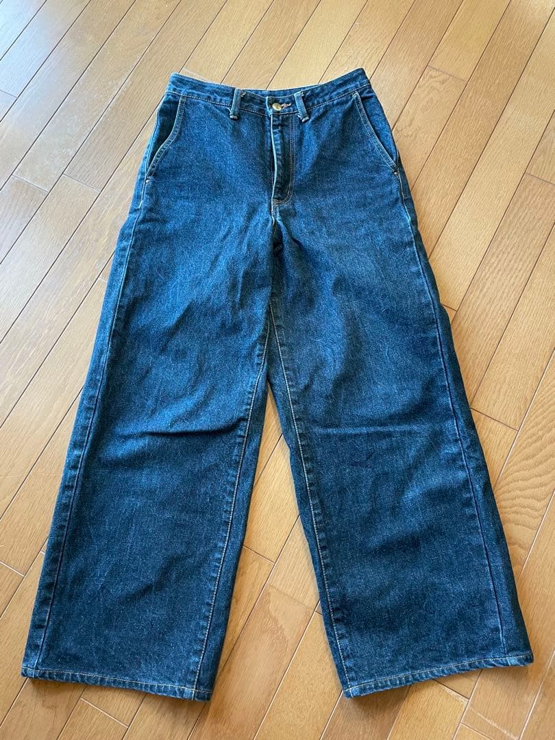 【美品】パラスパレス 13.5oz ストレッチデニム ワイドパンツ