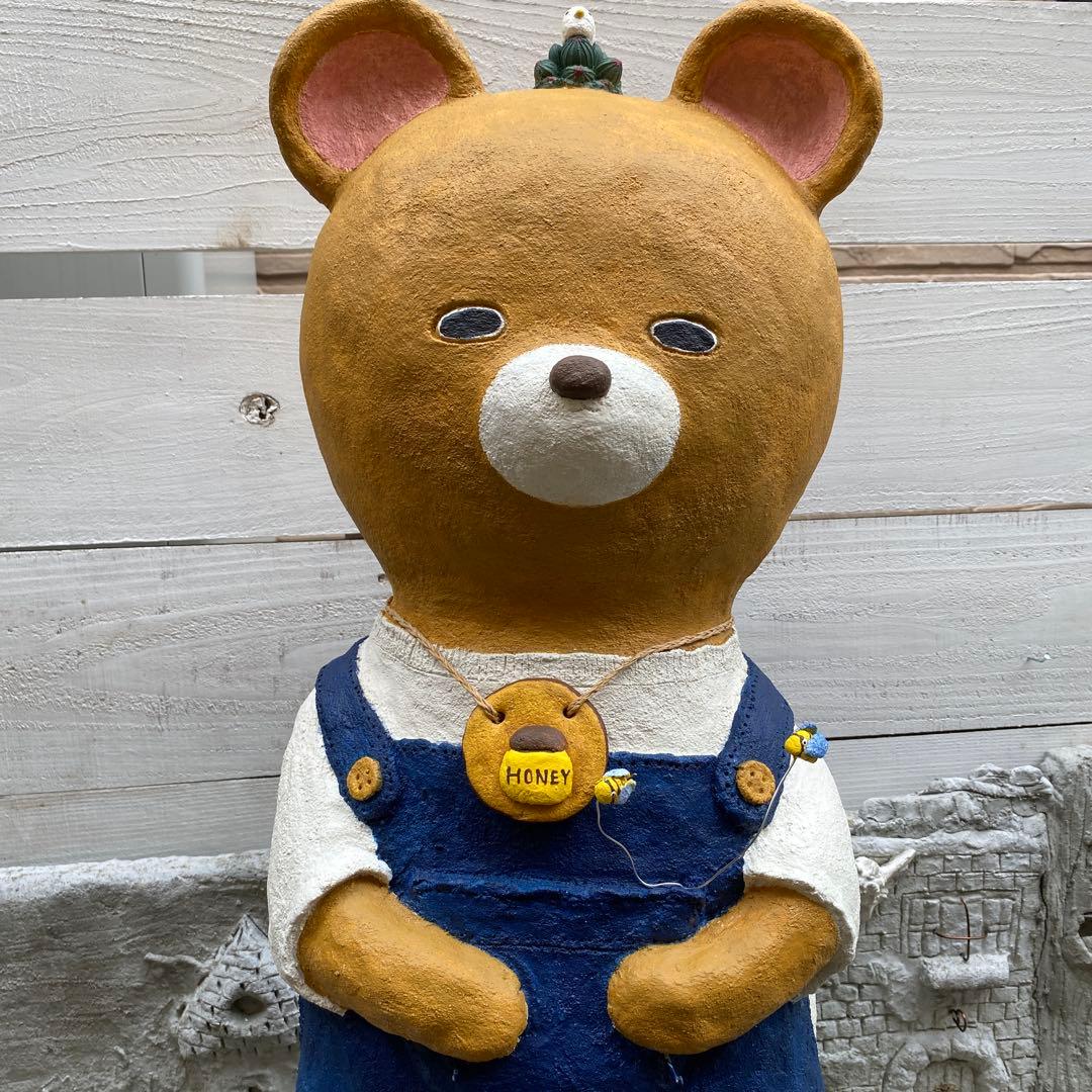 くまさん　モルタル造形