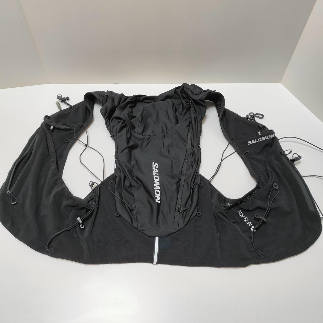 美品 SALOMON ADV SKIN 12 ランニングベスト ブラック L