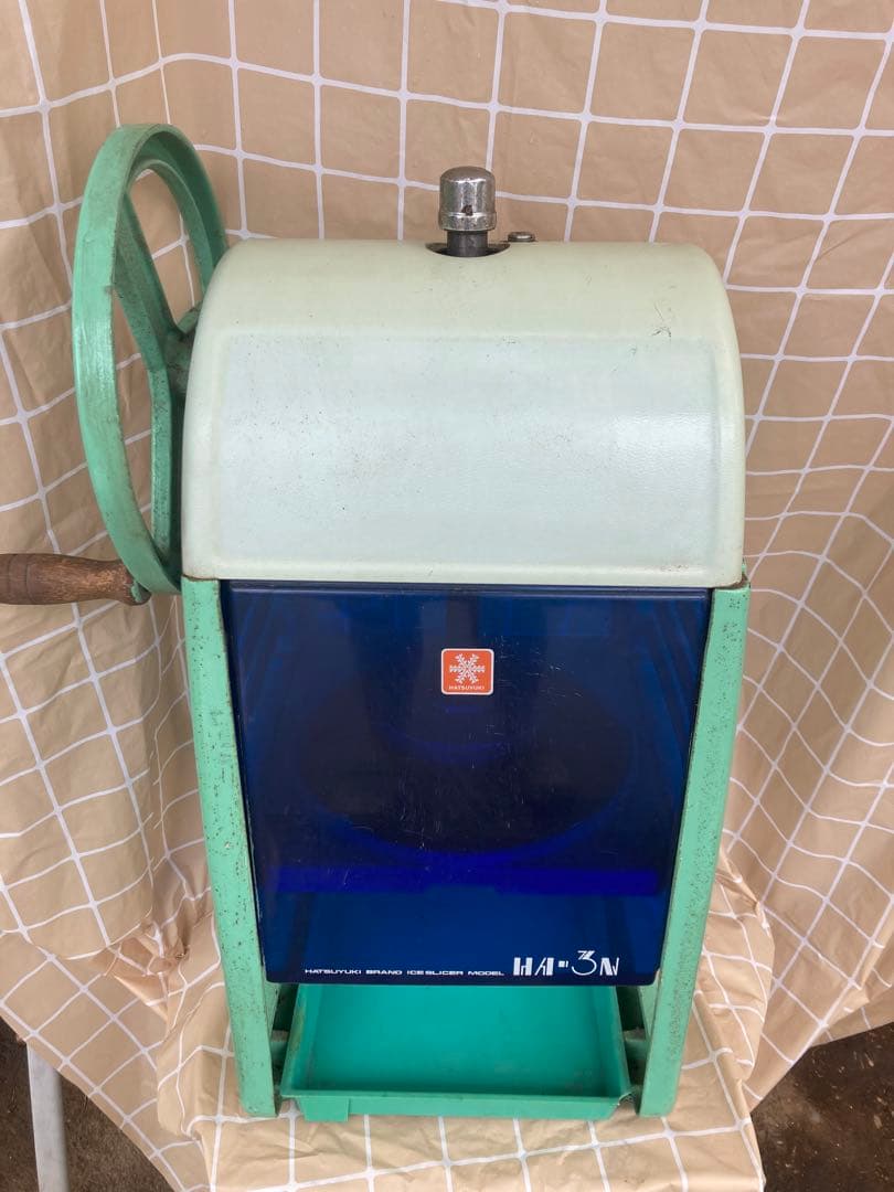 かき氷機　業務用　手動　ブロック氷　ふわふわ　初雪　HA-3N 中部コーポレー
