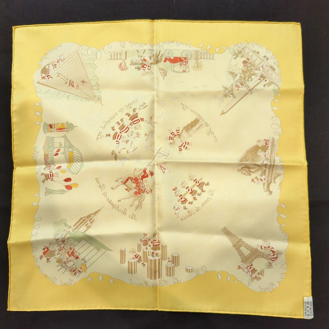 エルメス　スカーフ　カレ45 　ガヴロッシュ　いたずら三つ子