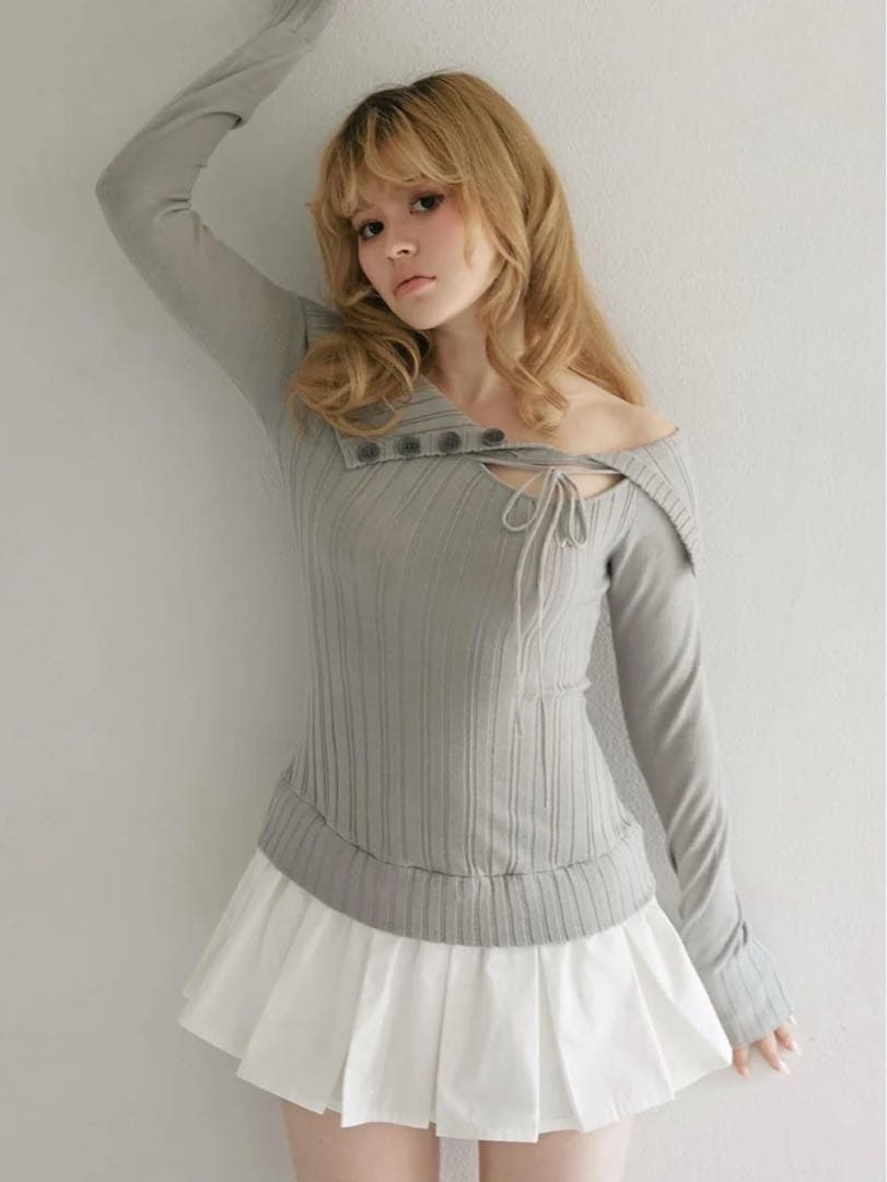 ワンピース Isabel knit mini dress andmary