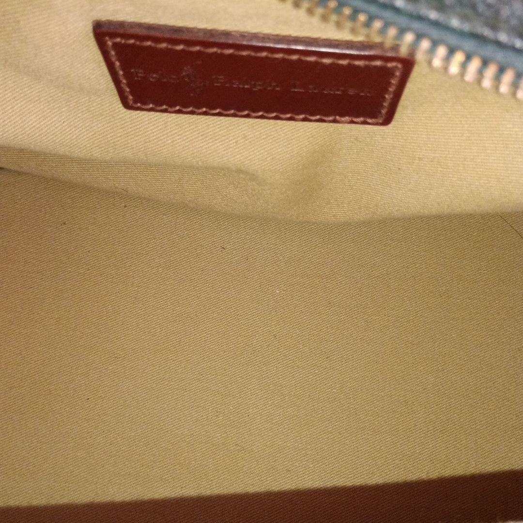 90S ポロラルフローレン ミニボストンバッグ チェック PVC