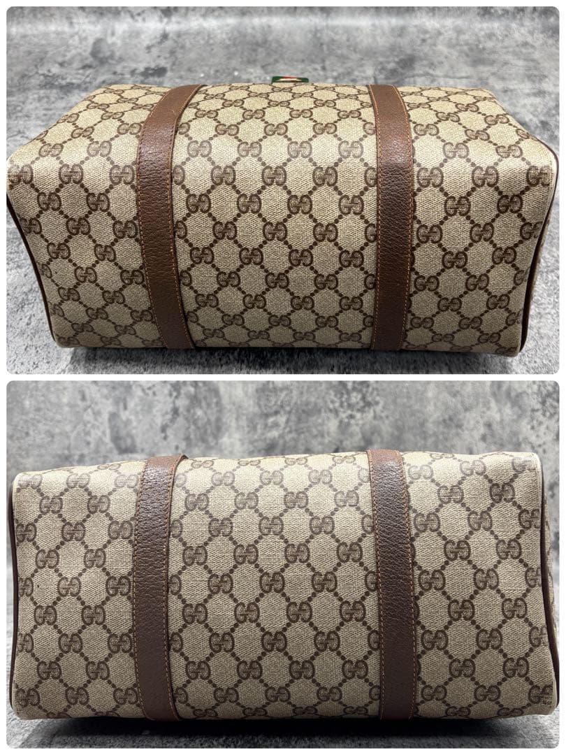 ✨美品✨GUCCI シェリーライン GG ボストンバッグ ハンド レザー ロゴ