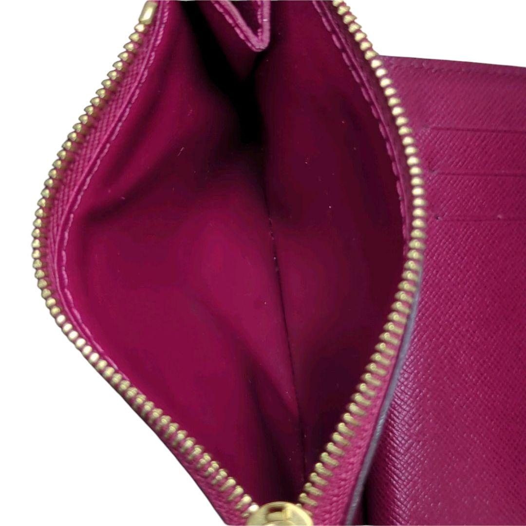 ルイヴィトン モノグラム ポルトフォイユ アリアンヌ フューシャ　折り財布