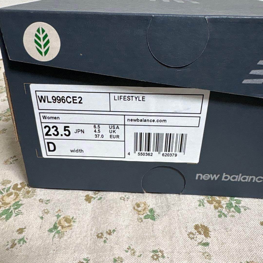 新品未使用 ニューバランス 23.5 WL996CE2 スニーカー ブラック