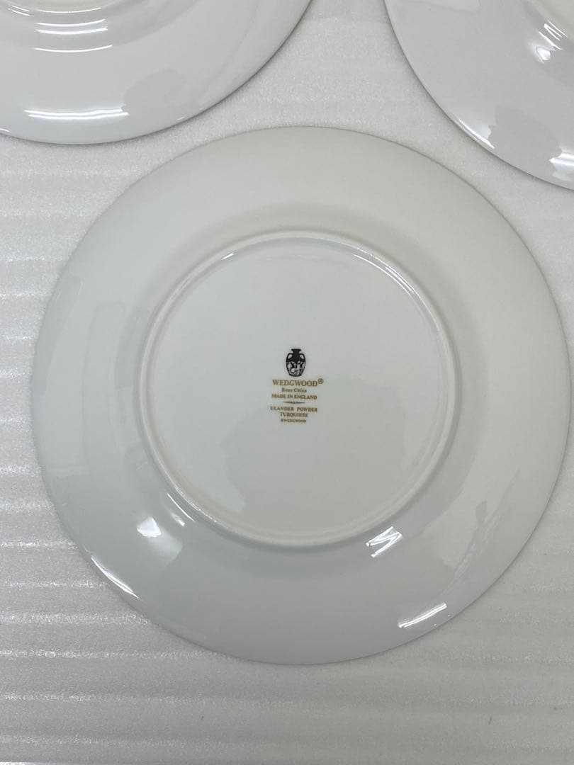 3-3059 ウェッジウッドのユーランダーパウダーターコイズプレート20.5cm