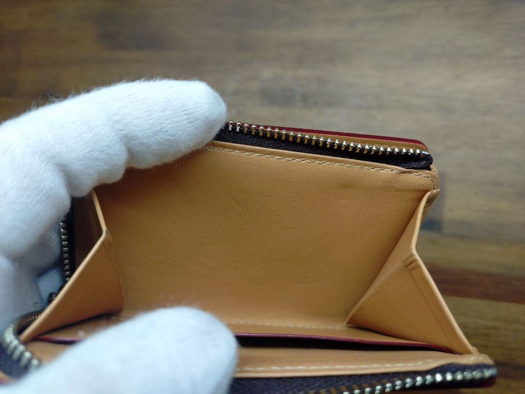 今*田様 売り切ります！GANZO コードバン Lファスナー 二つ折り 財布 ヘ